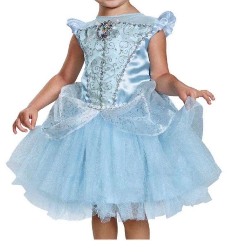 Disney Baby Cinderella Princess Halloween Costume Tutu Dress Size 6-12 Months